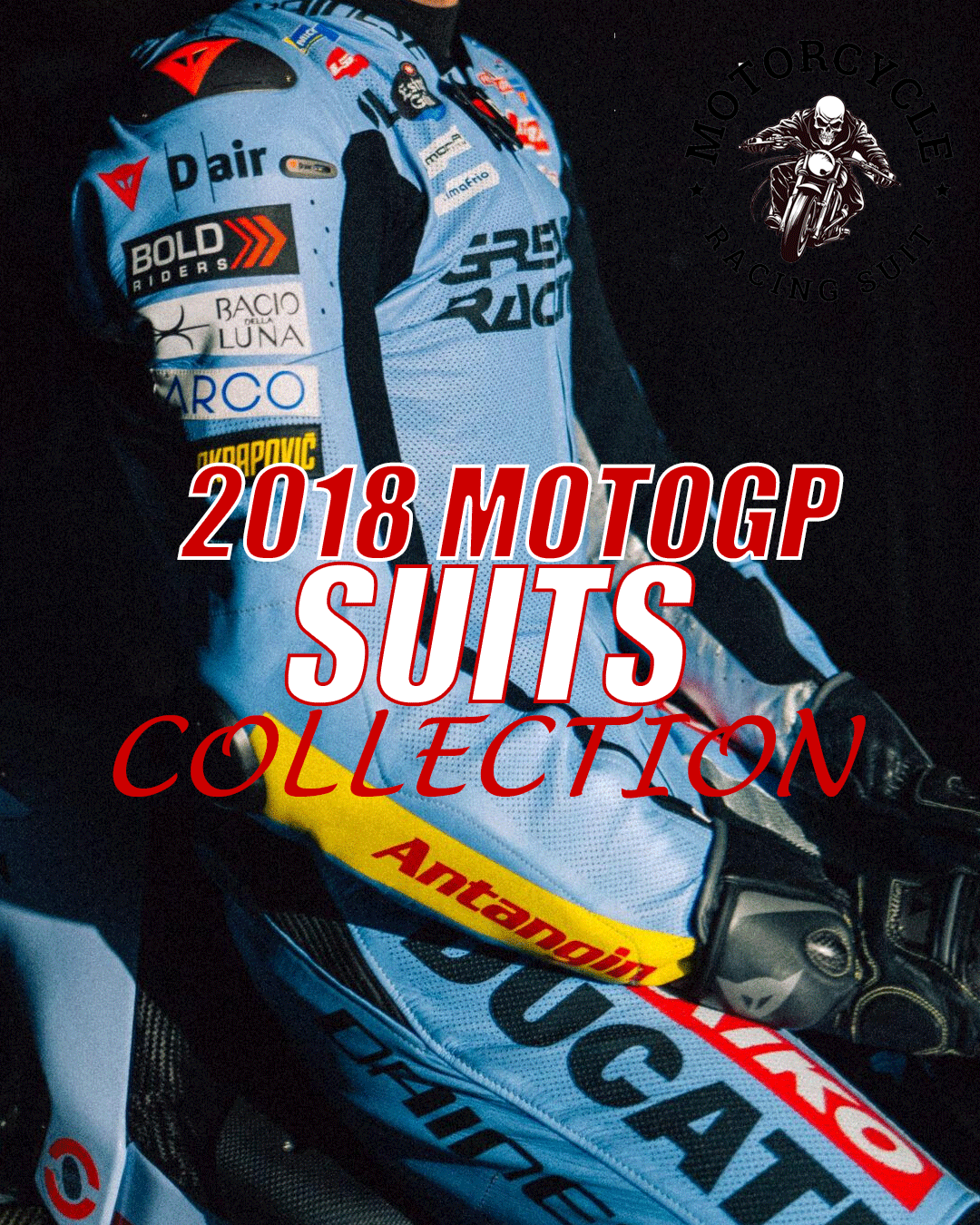 2018 MotoGP Racing Suit Collection one piece motorcycle suit