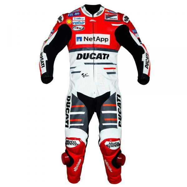 Dovizioso Leathers Ducati Motogp 2018-Motorcycle Race Suit