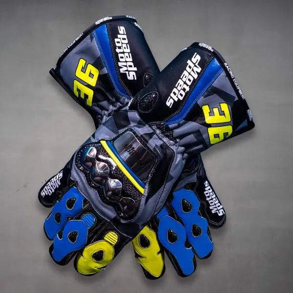 Leather Gloves for Bikers Joan Mir 2022-Motorcycle Race Suit