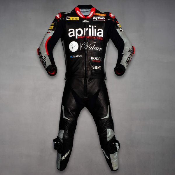 Black Leather Racing Suit Jordi Torres 2015-Motorcycle Race Suit