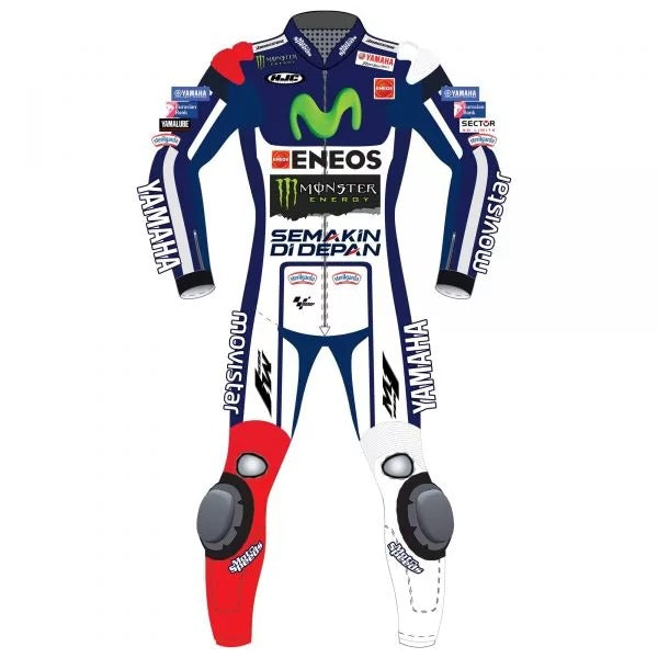 Lorenzo Leathers Yamaha Movistar 2015-Motorcycle Race Suit