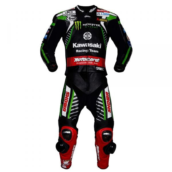 Kawasaki Race Suit Leon Haslam WSBK 2019-Motorcycle Race Suit