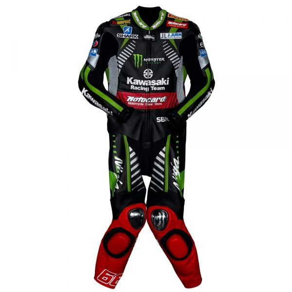 Leathers Kawasaki Tom Sykes WSBK 2018-Motorcycle Race Suit