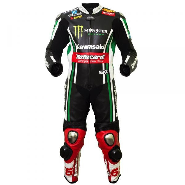 Kawasaki Suit Leather Tom Sykes SBK 2015-Motorcycle Race Suit
