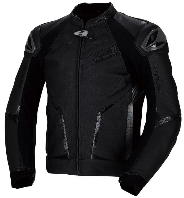 RS TAICHI GMX RSJ832 Arrow Leather Jacket (Black/Red)-Motorcycle Race Suit