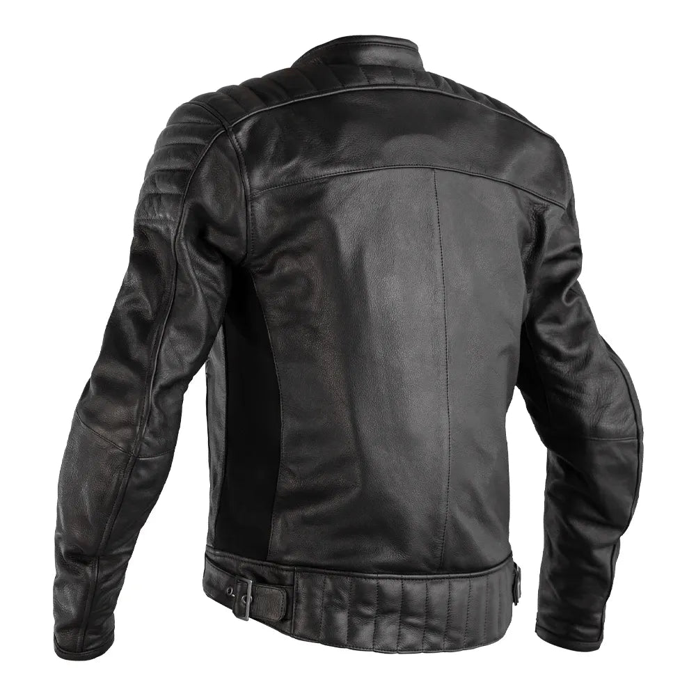 Fusion Airbag CE Mens Leather Jacket-Motorcycle Race Suit