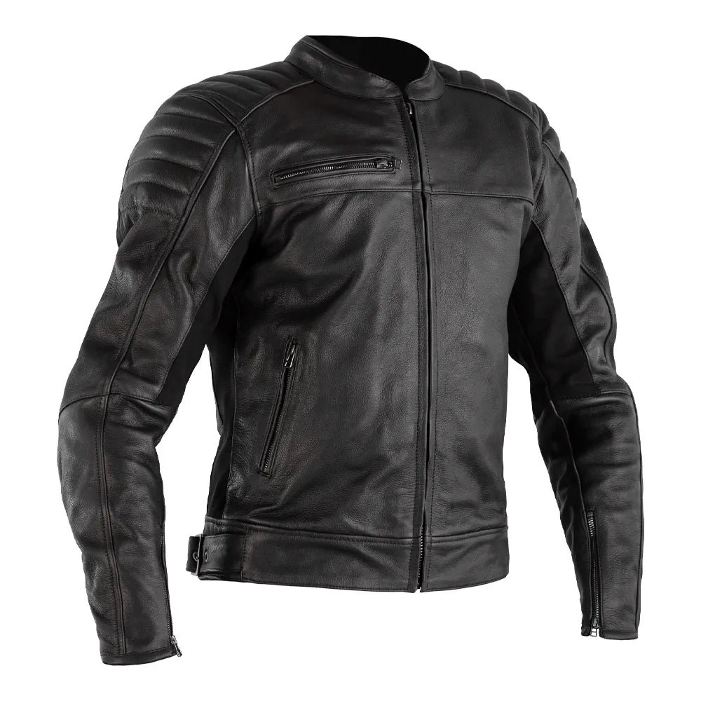 Fusion Airbag CE Mens Leather Jacket-Motorcycle Race Suit