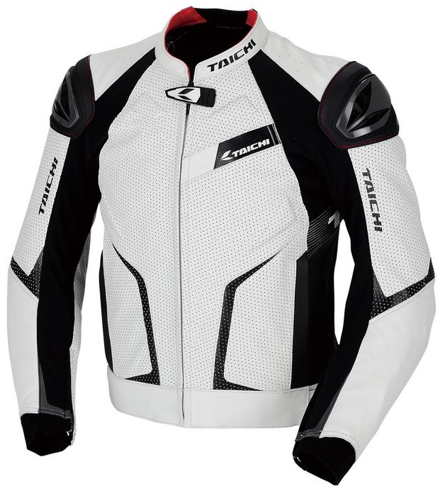 RS TAICHI GMX RSJ832 Arrow Leather Jacket (Black/Red)-Motorcycle Race Suit