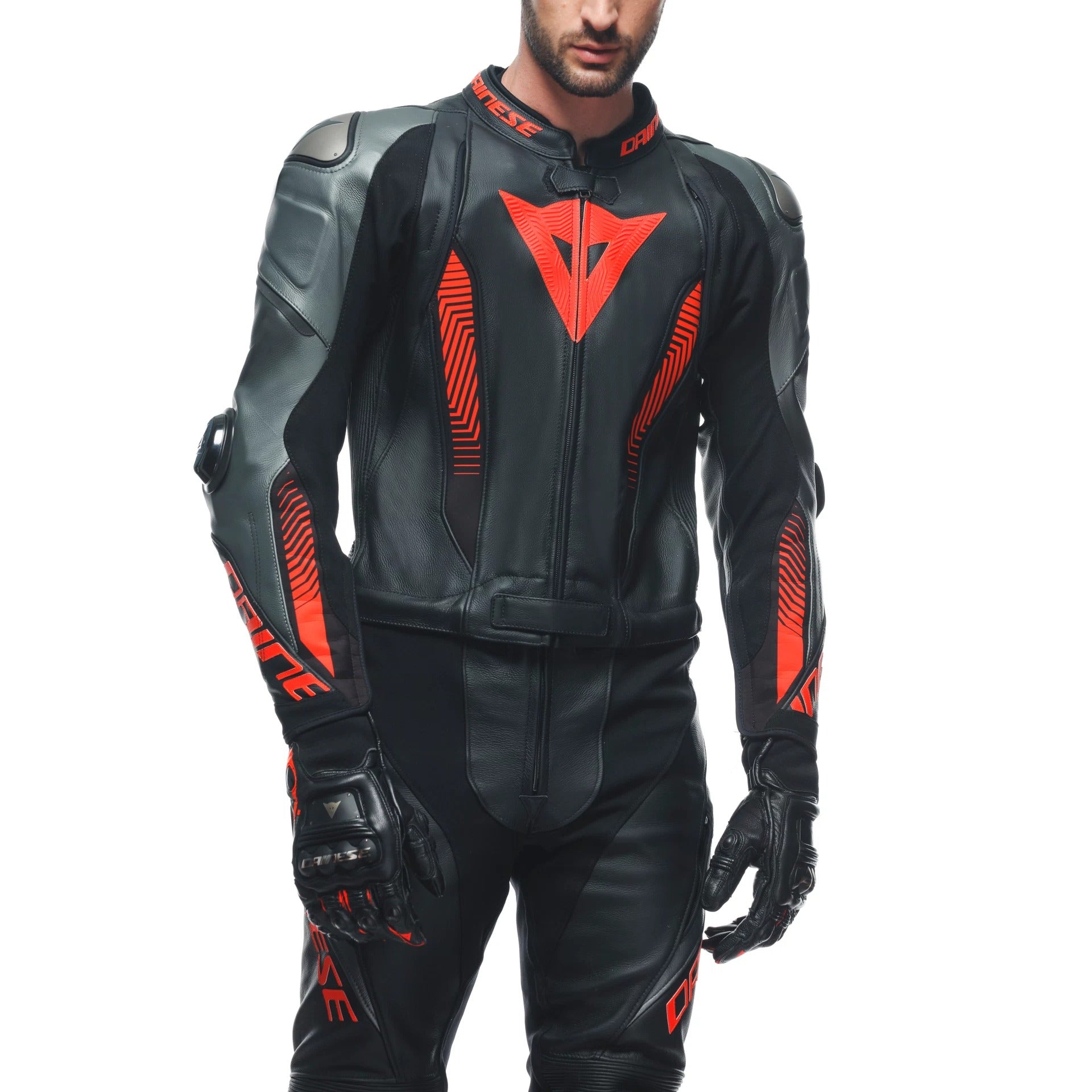 LAGUNA SECA 5 - MEN'S 2-PIECE MOTORCYCLE LEATHER SUIT-Motorcycle Race Suit