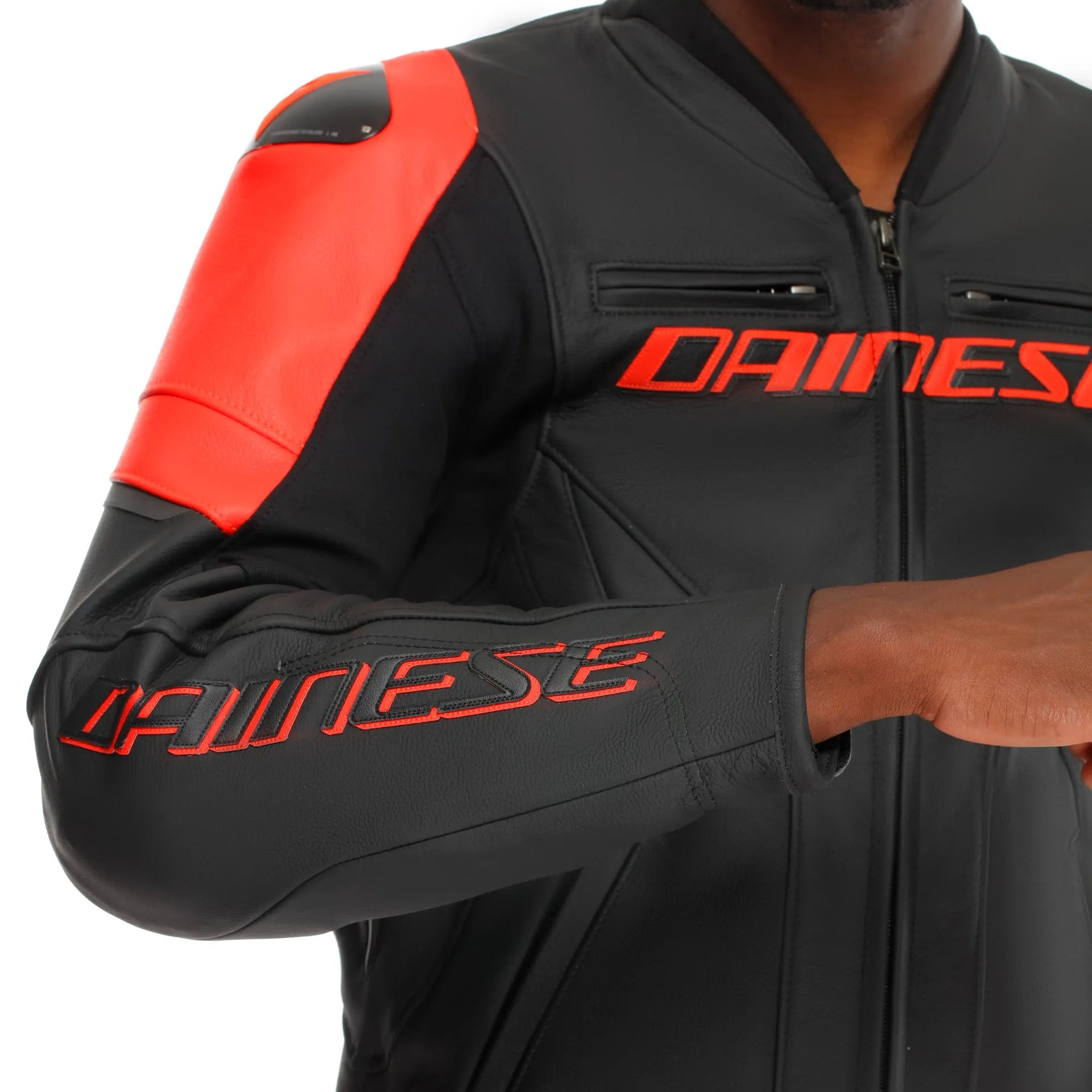 RACING 5 - MEN LEATHER MOTORCYCLE JACKET-Motorcycle Race Suit