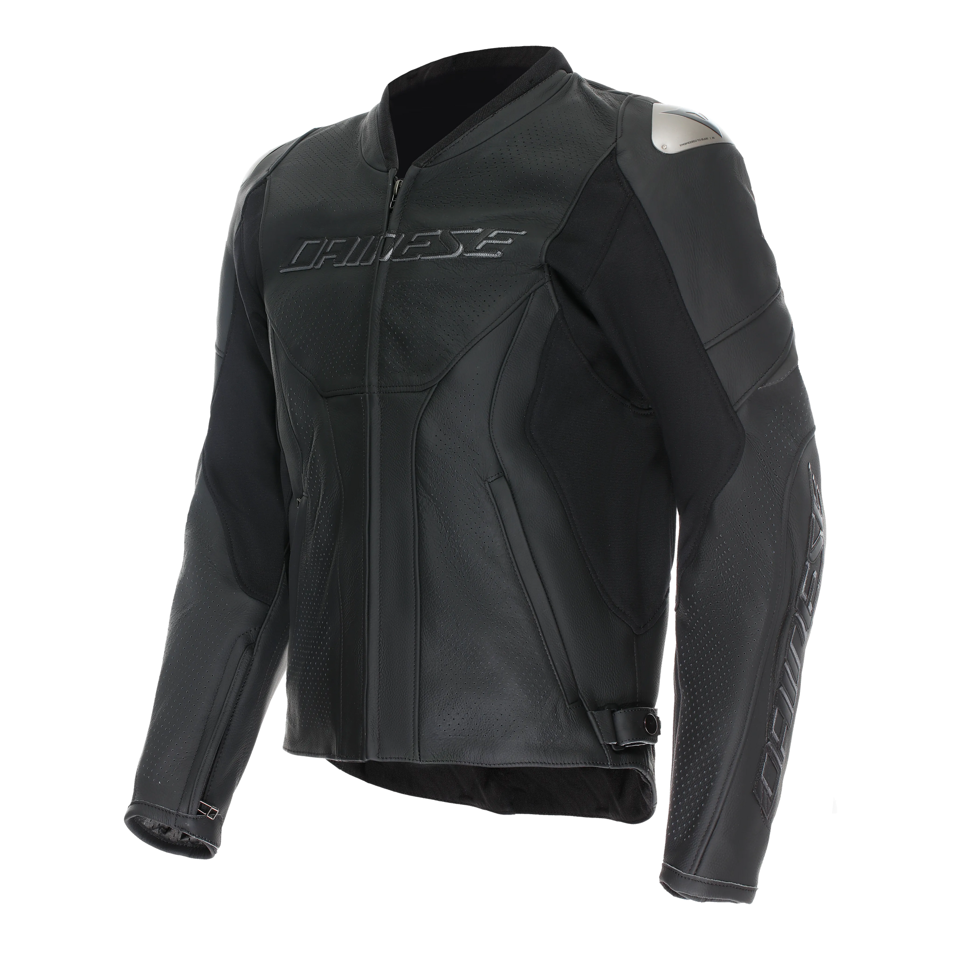 RACING 5 - MEN PERFORATED LEATHER MOTORCYCLE JACKET-Motorcycle Race Suit