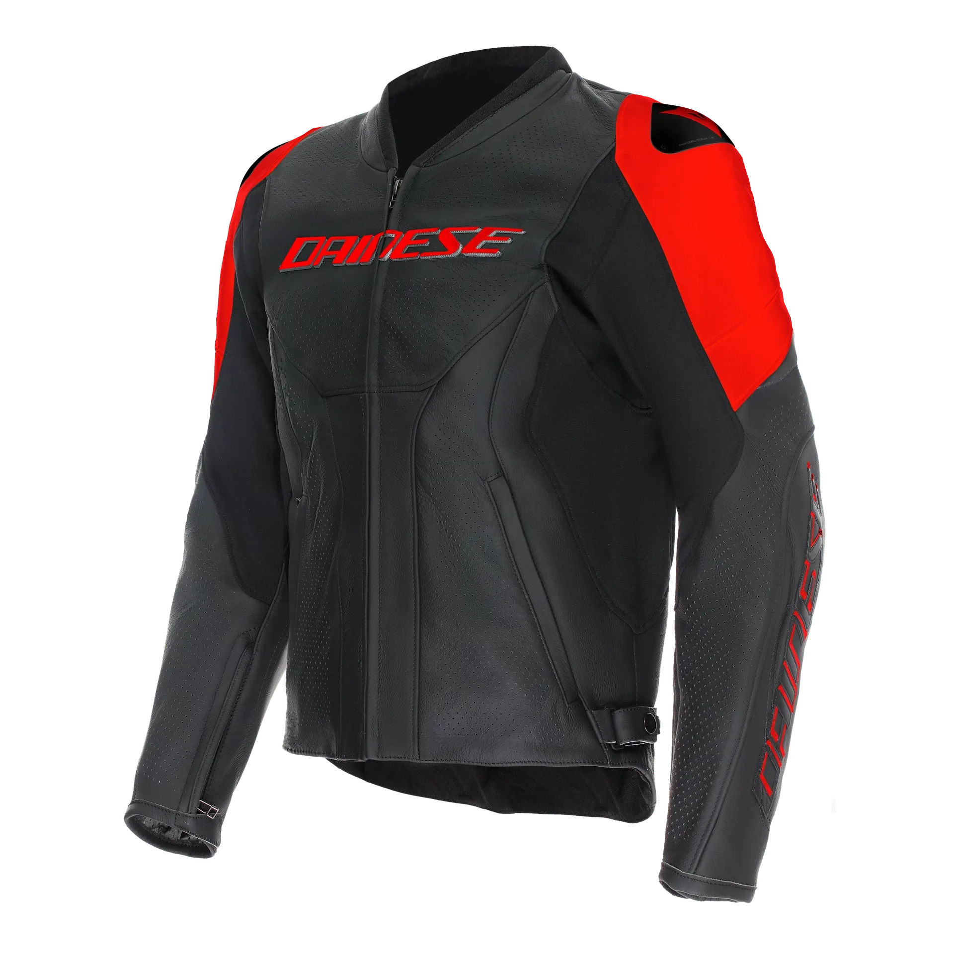RACING 5 - MEN PERFORATED LEATHER MOTORCYCLE JACKET-Motorcycle Race Suit