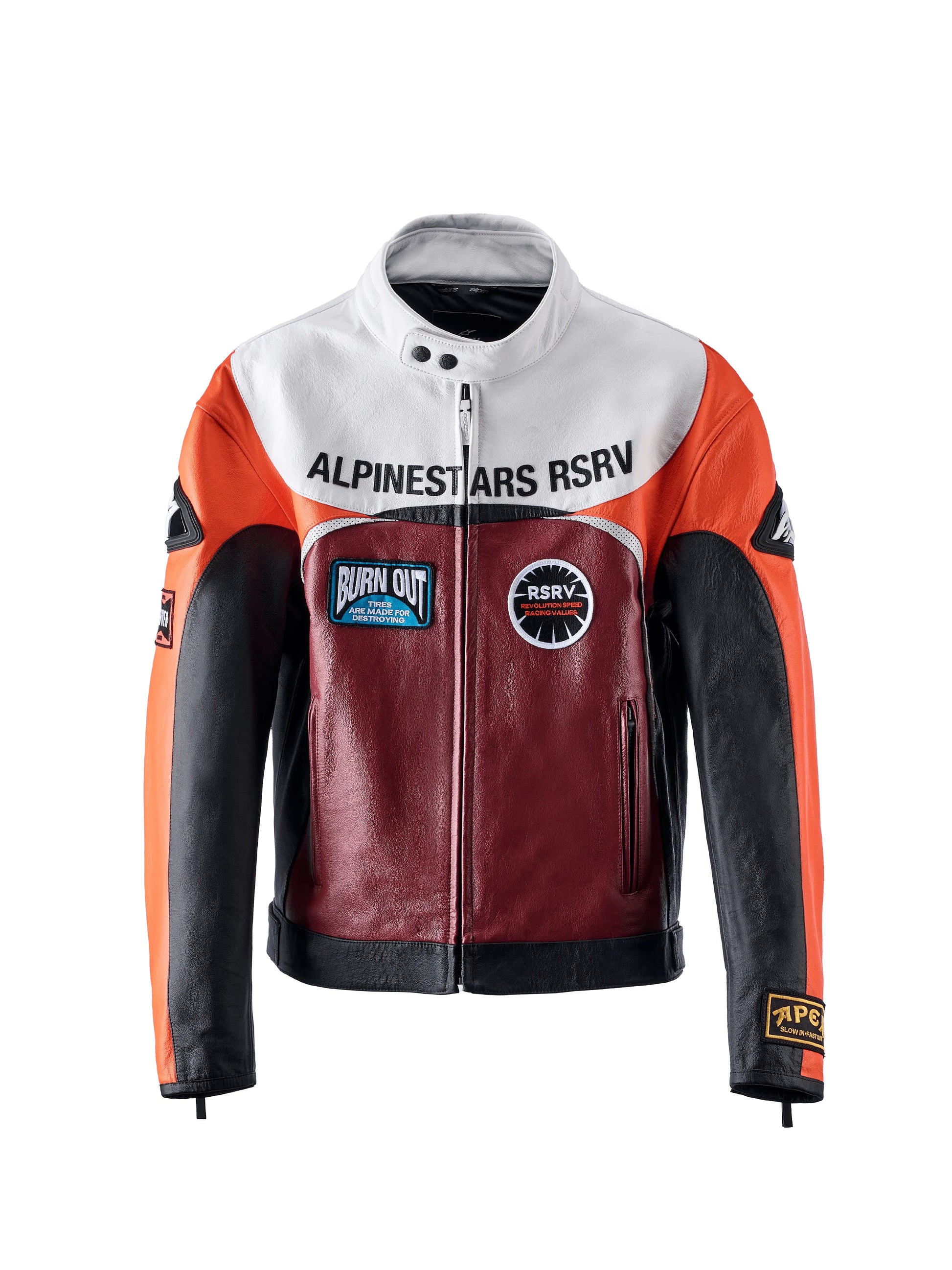 RSRV RACE CRAFT LEATHER JACKET