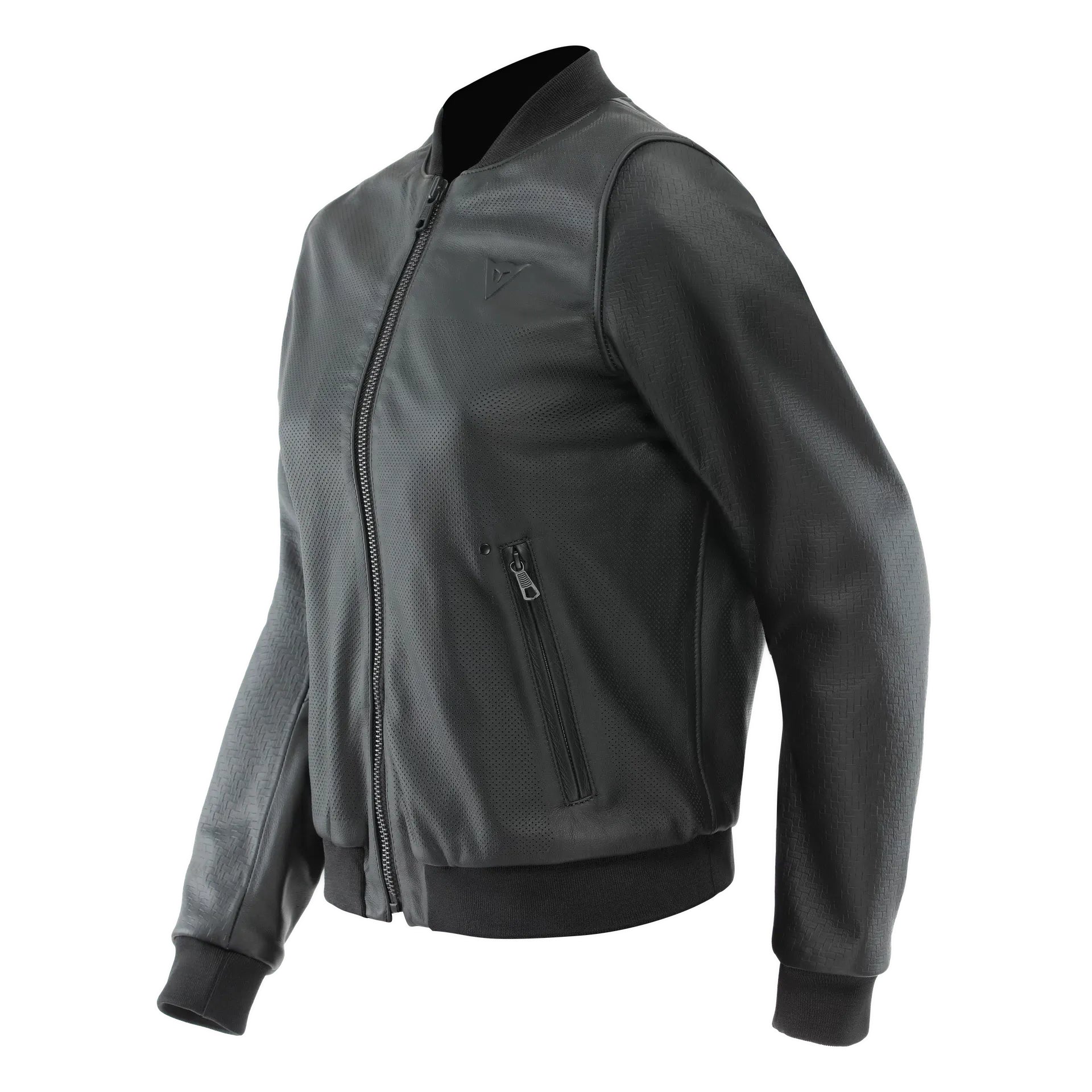 ACCENTO - WOMEN'S MOTORCYCLE PERFORATED LEATHER JACKET