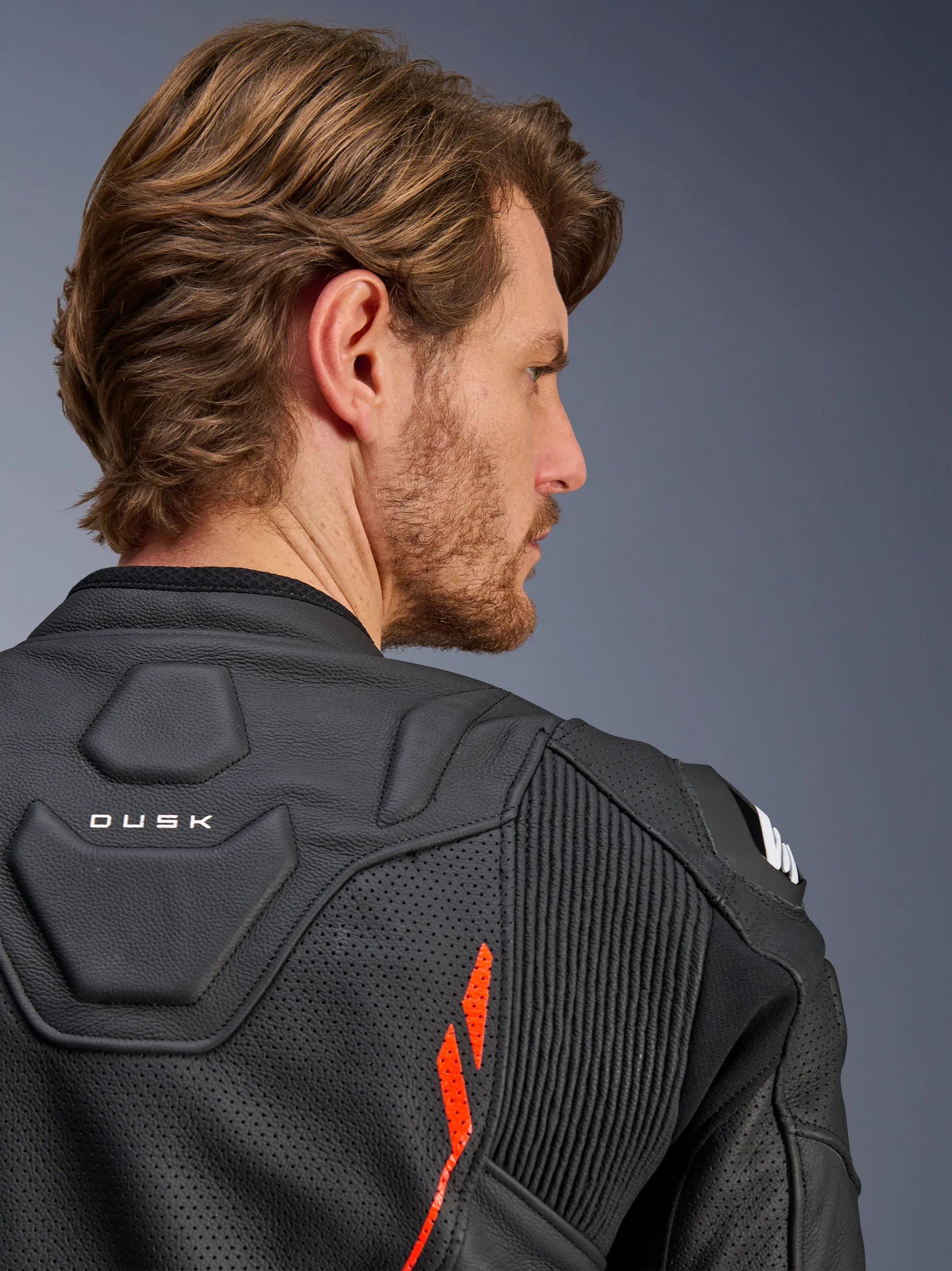 Dusk Airflow Leather Jacket-Motorcycle Race Suit