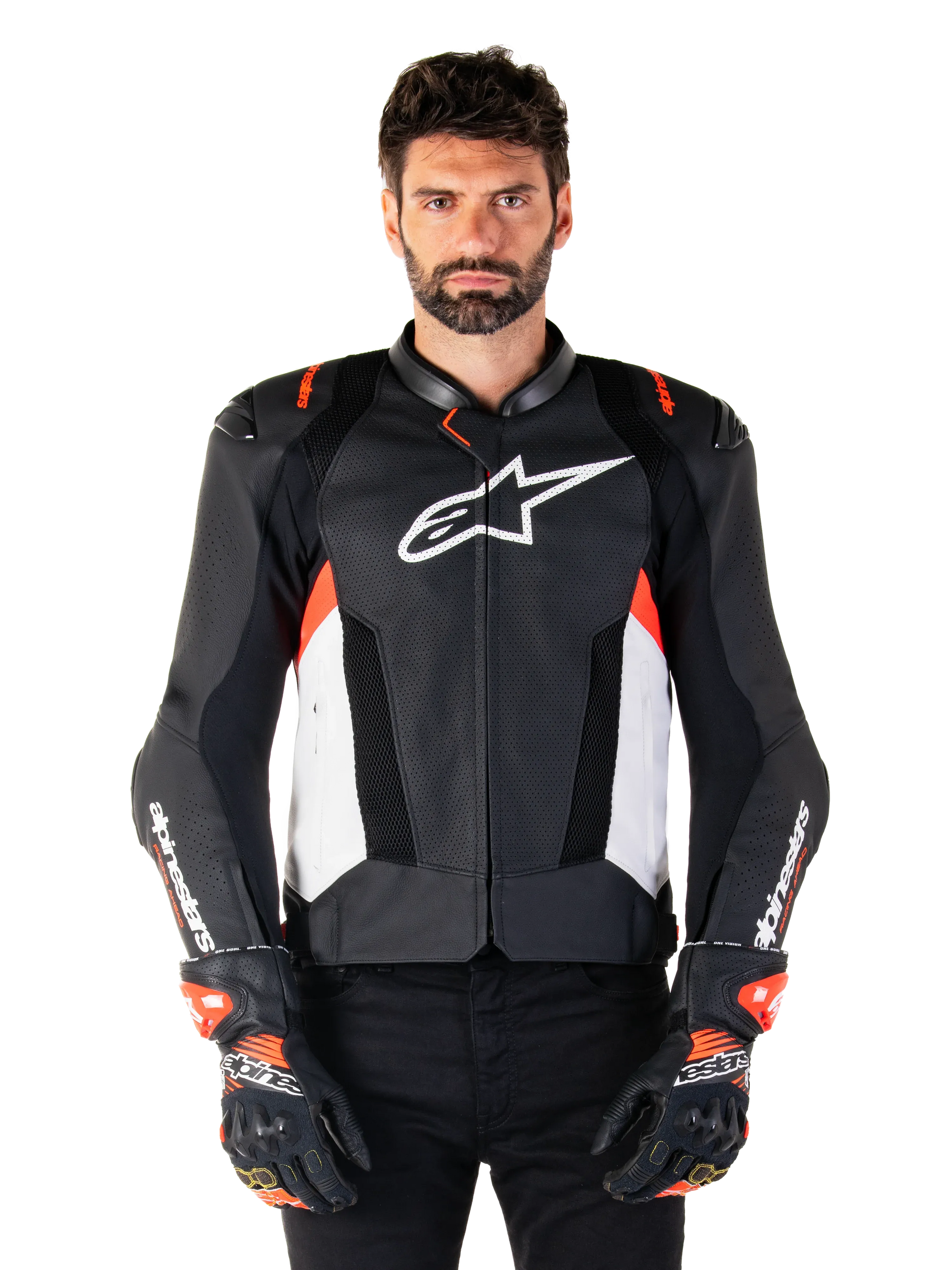 Missile V3 Airflow Leather Jacket-Motorcycle Race Suit