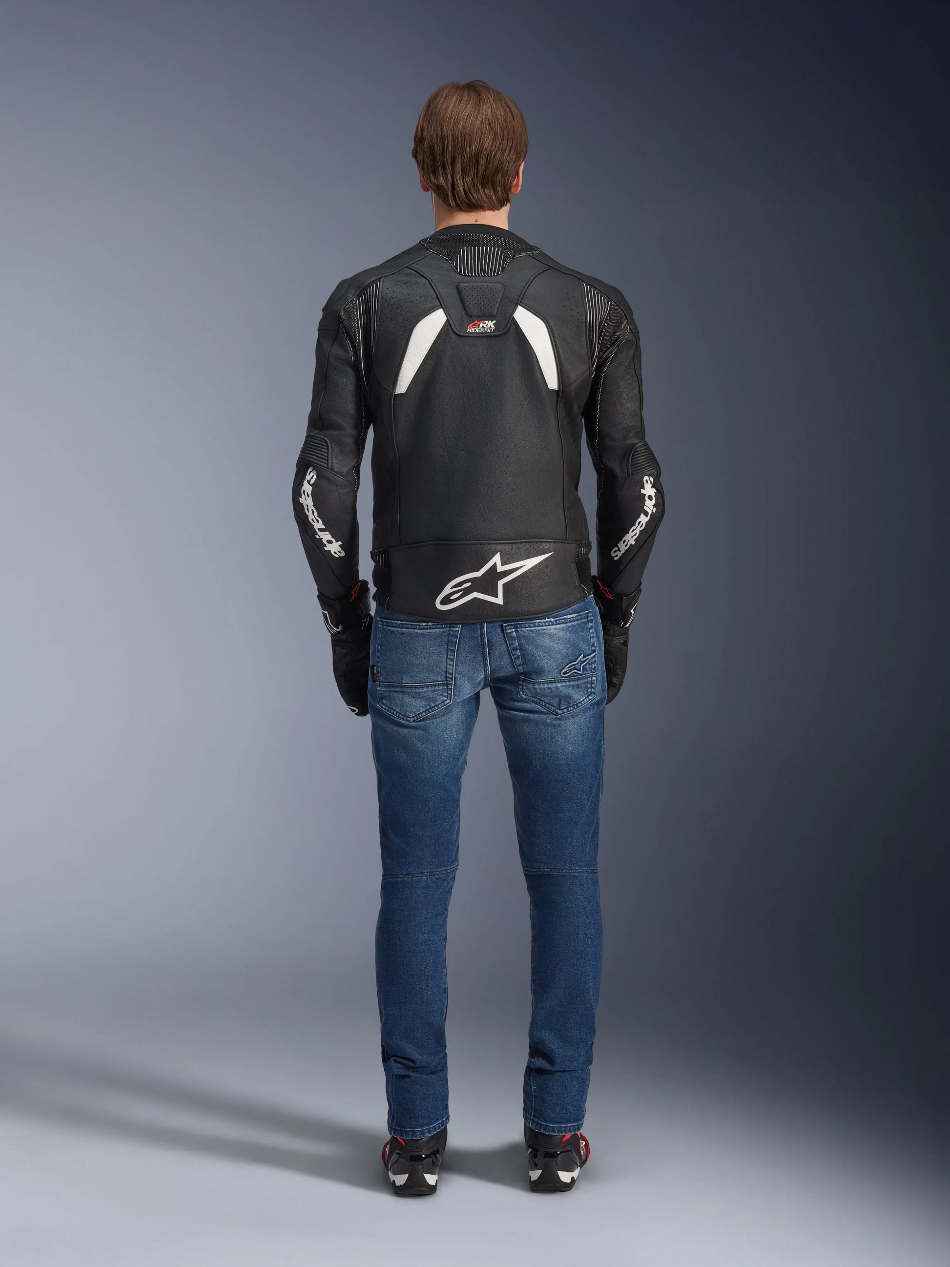 GP Plus R V4 Rideknit Leather Jacket-Motorcycle Race Suit