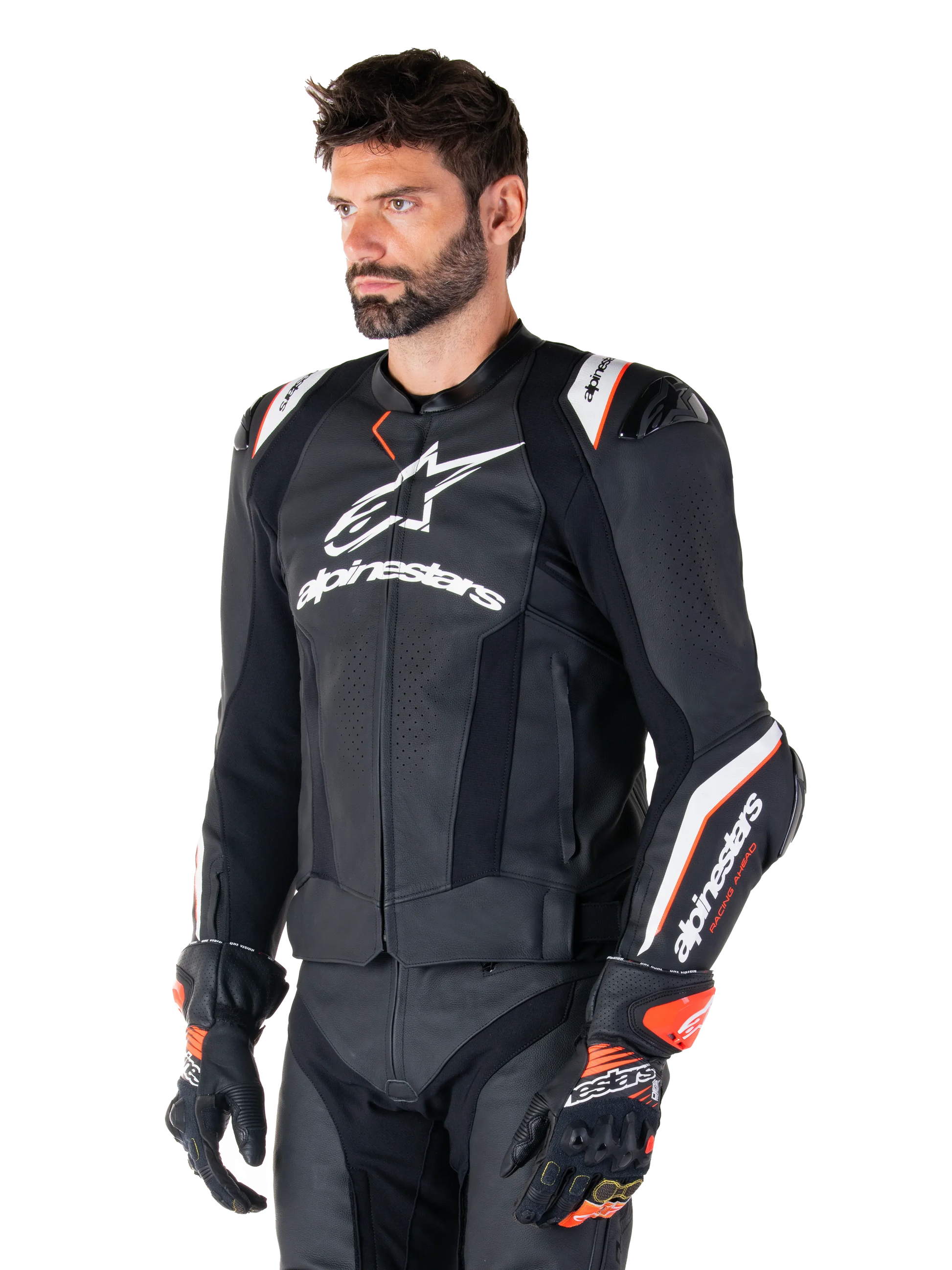Missile V3 Ignition Leather Jacket-Motorcycle Race Suit
