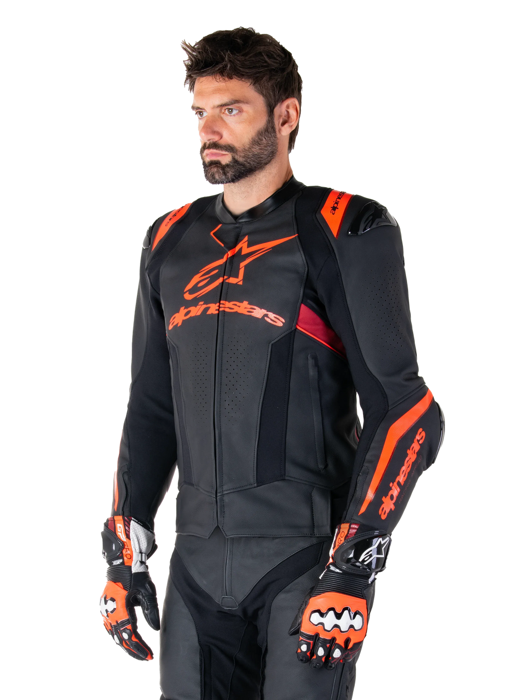 Missile V3 Ignition Leather Jacket-Motorcycle Race Suit