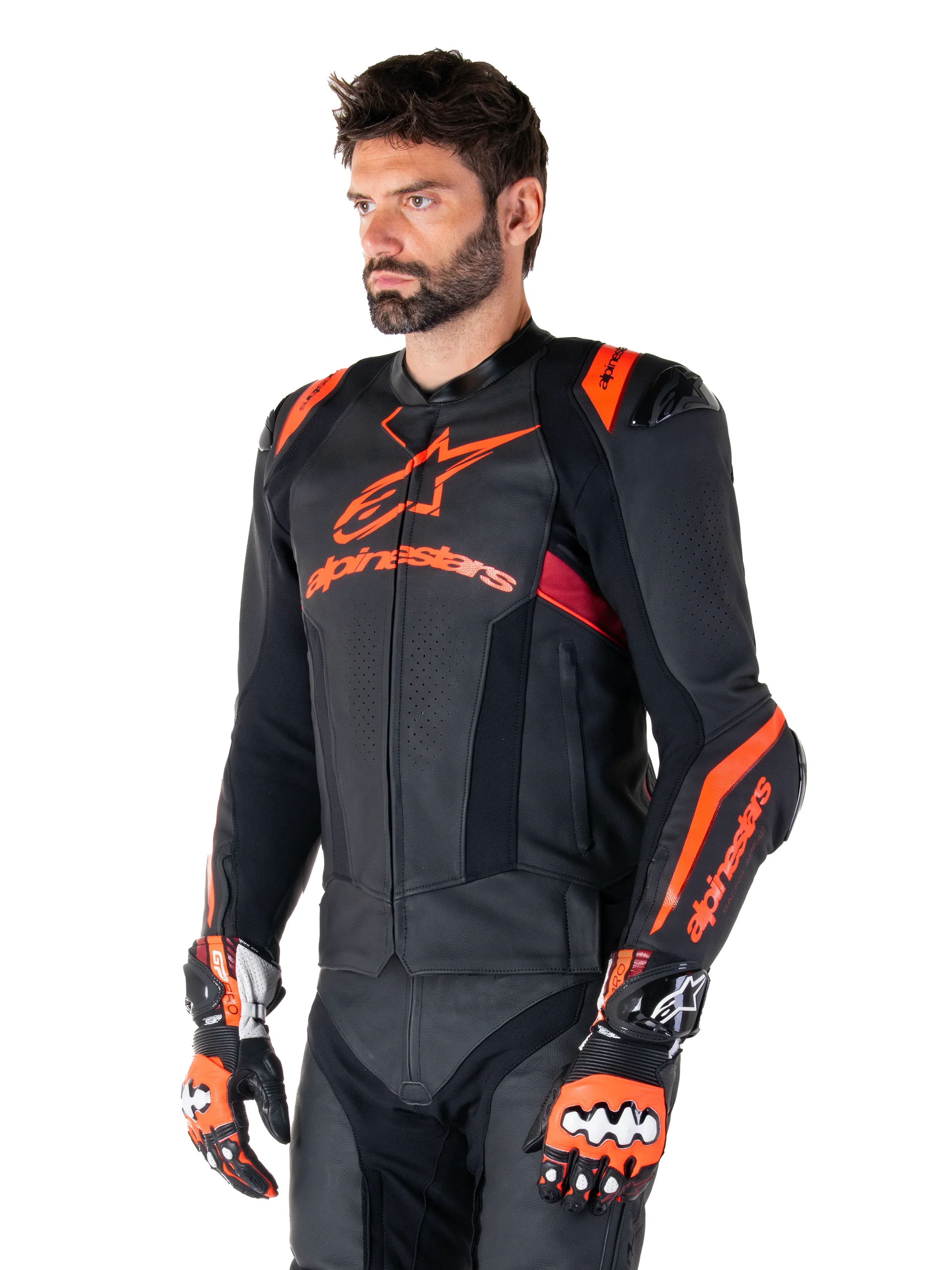 Missile V3 Ignition Leather Jacket-Motorcycle Race Suit