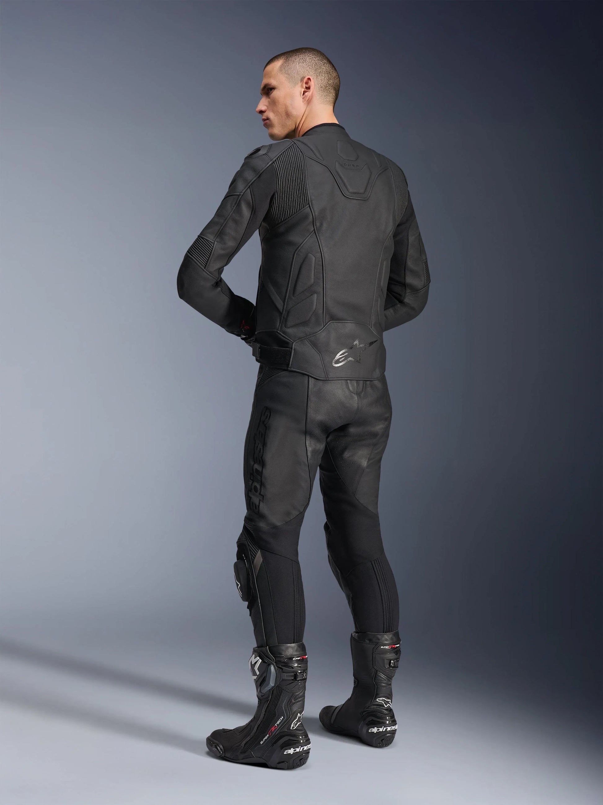 Dusk Leather Jacket-Motorcycle Race Suit