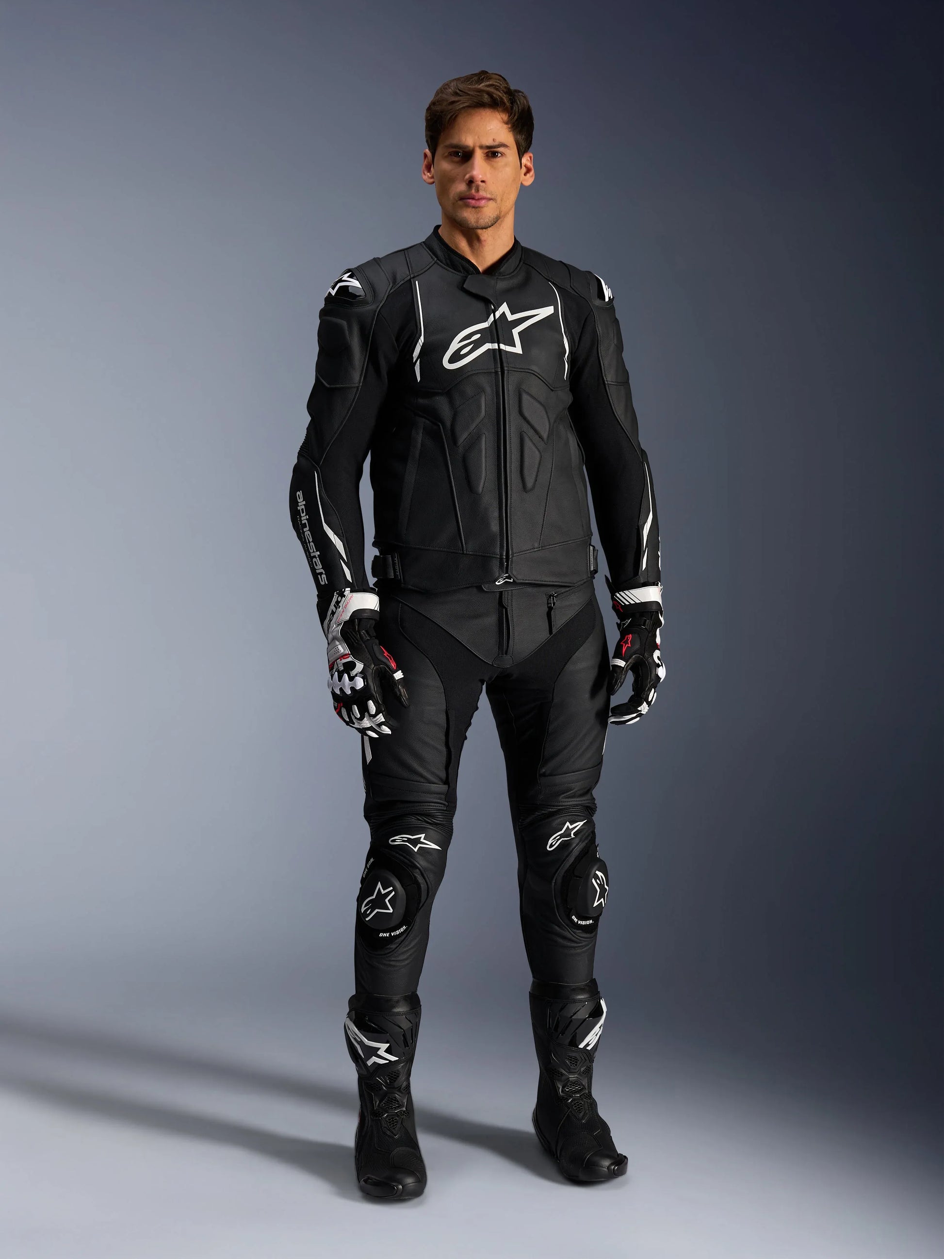 Dusk Leather Jacket-Motorcycle Race Suit