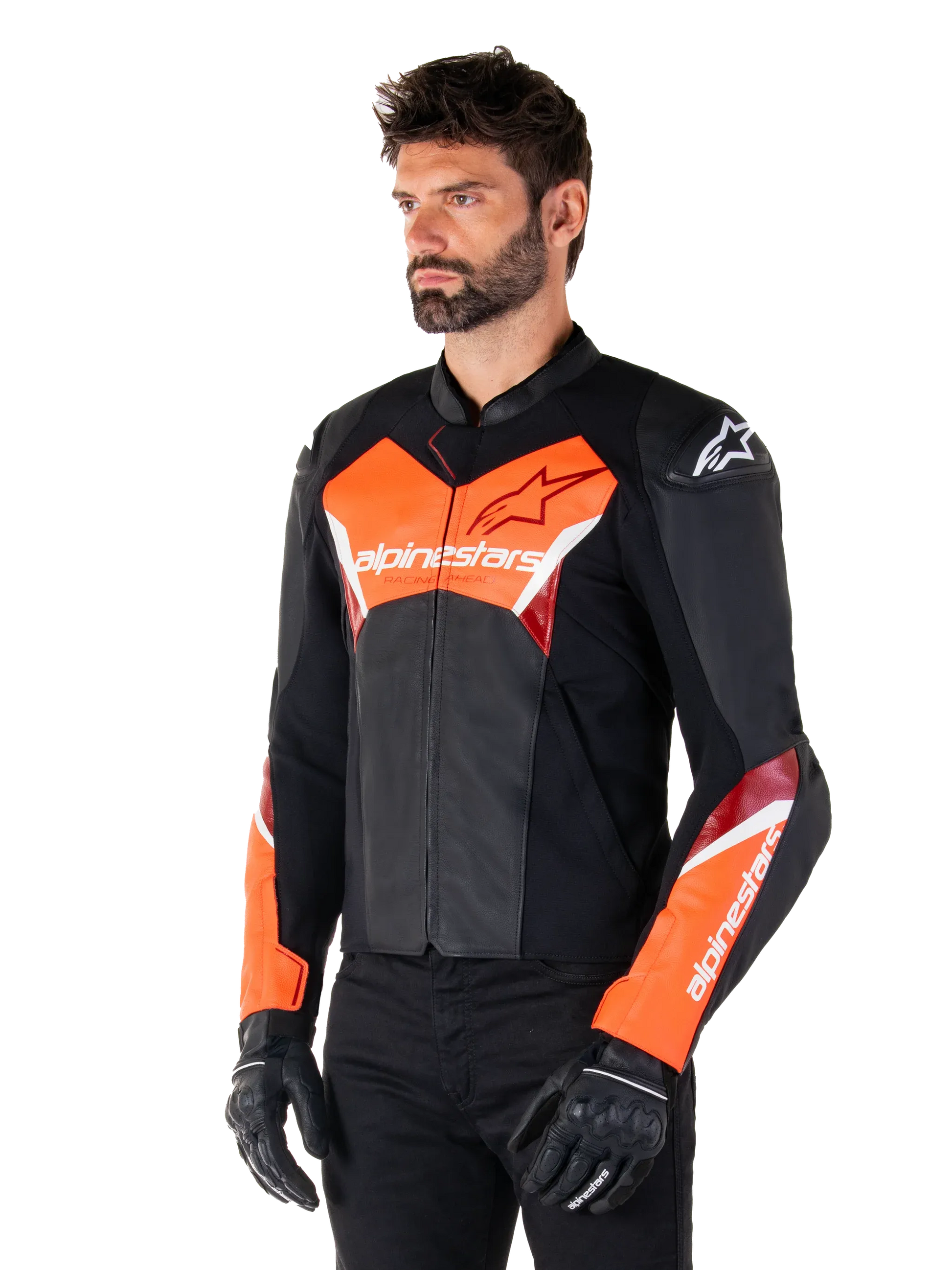 Faster V3 Leather Jacket-Motorcycle Race Suit
