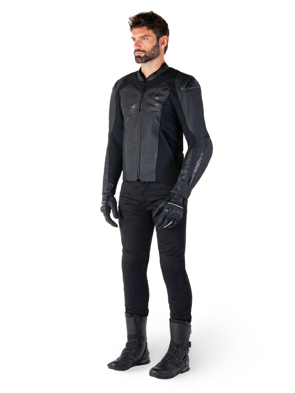 Faster V3 Leather Jacket-Motorcycle Race Suit