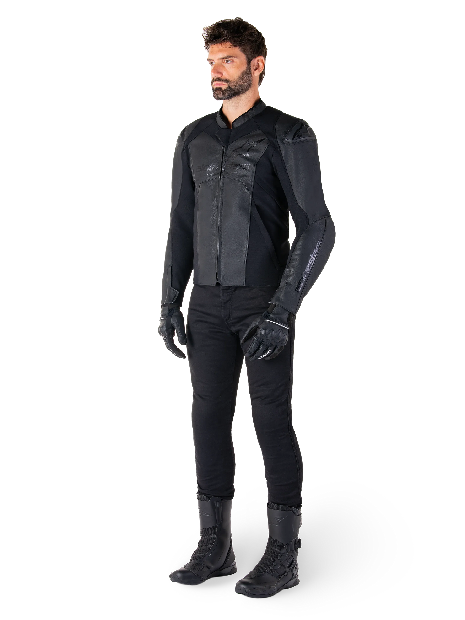 Faster V3 Leather Jacket-Motorcycle Race Suit