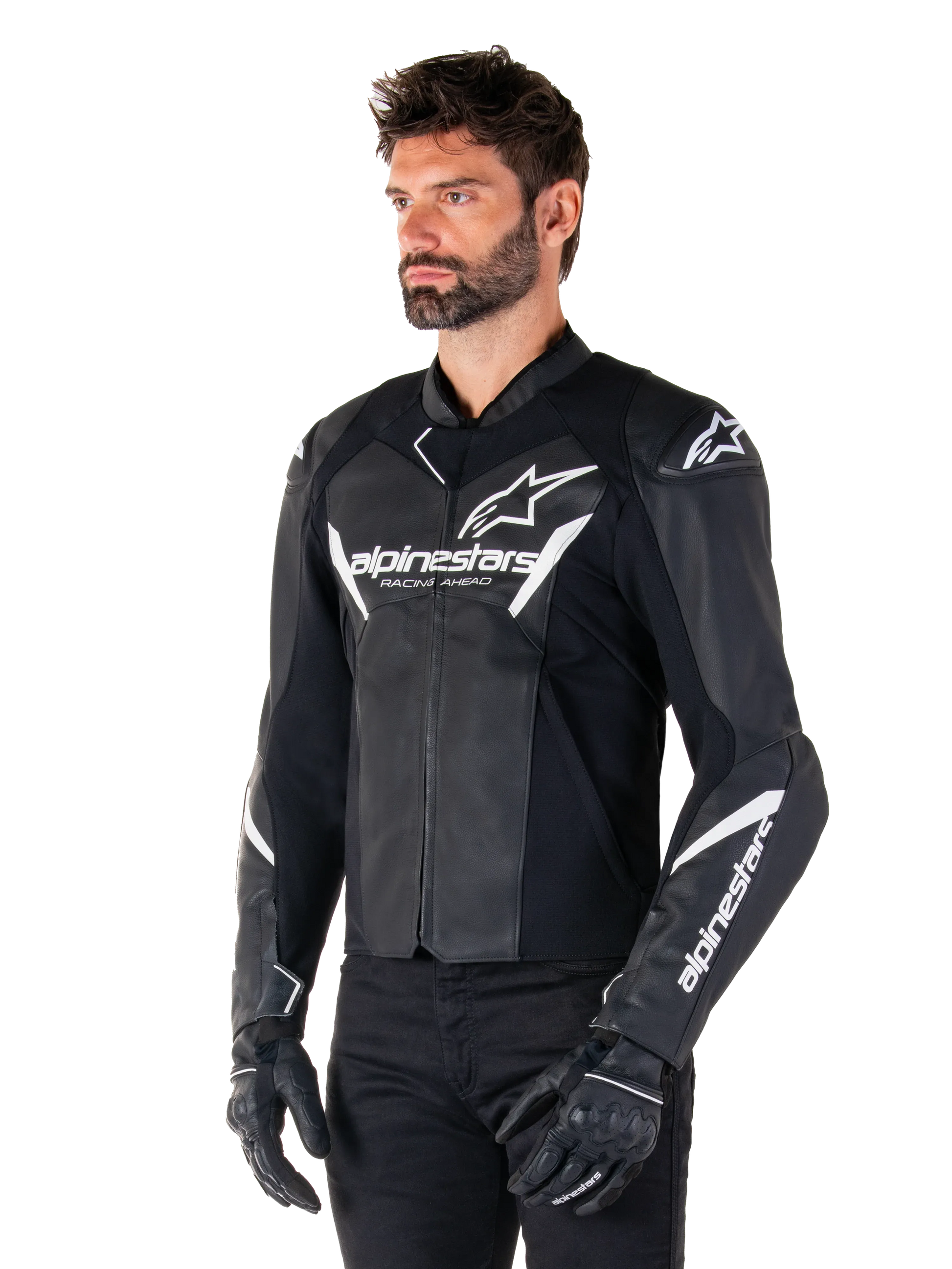 Faster V3 Leather Jacket-Motorcycle Race Suit