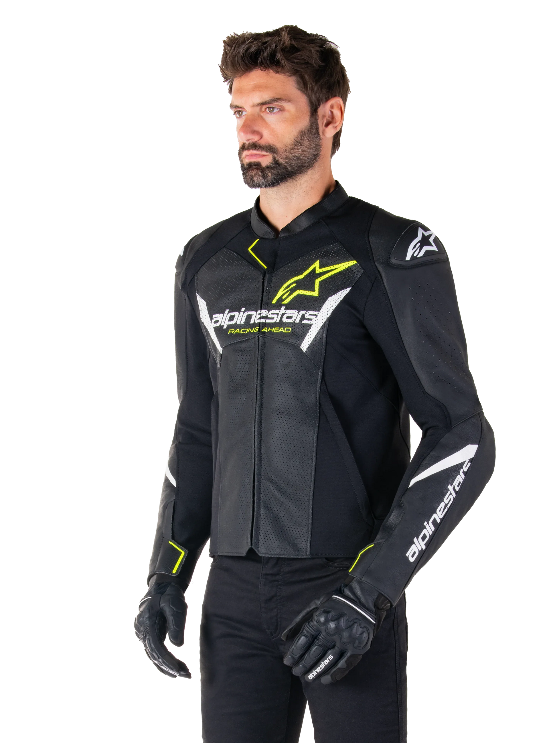 Faster V3 Airflow Leather Jacket-Motorcycle Race Suit