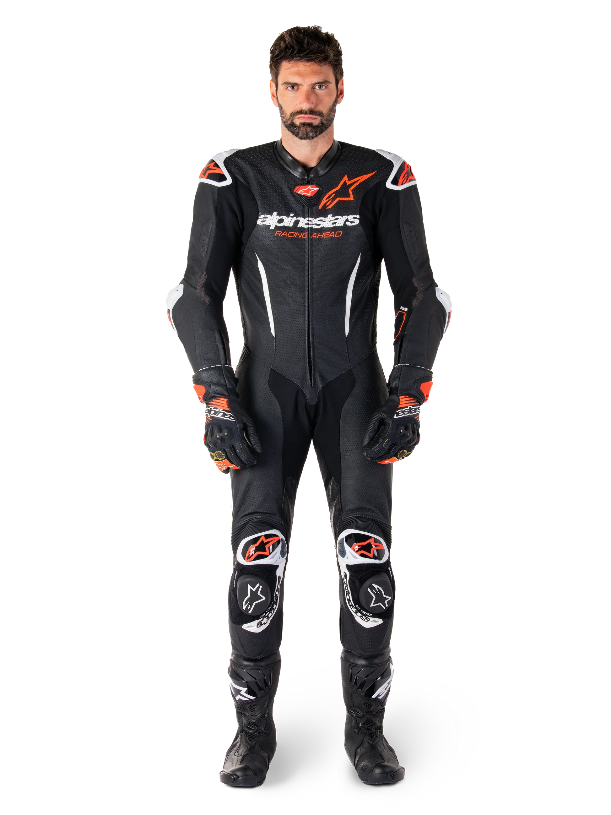 GP-R7 1PC Leather Suit-Motorcycle Race Suit