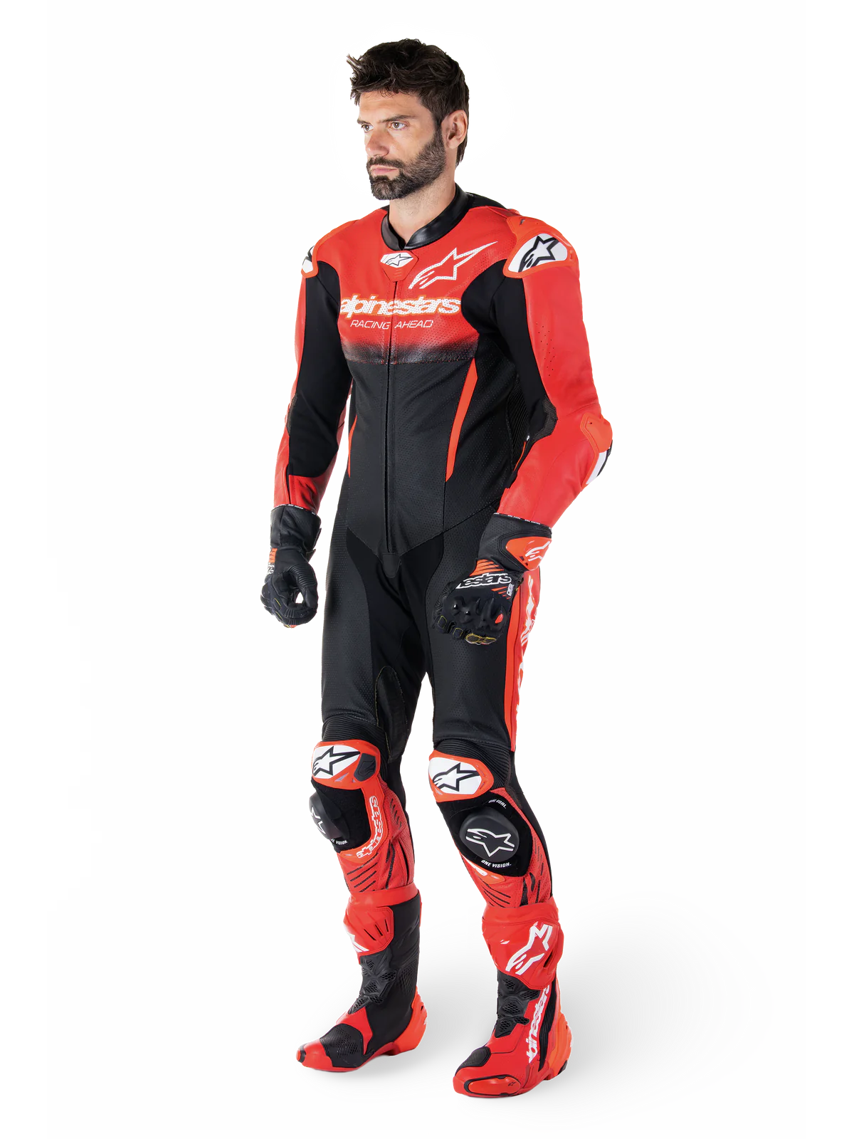 GP-R7 1PC Leather Suit-Motorcycle Race Suit