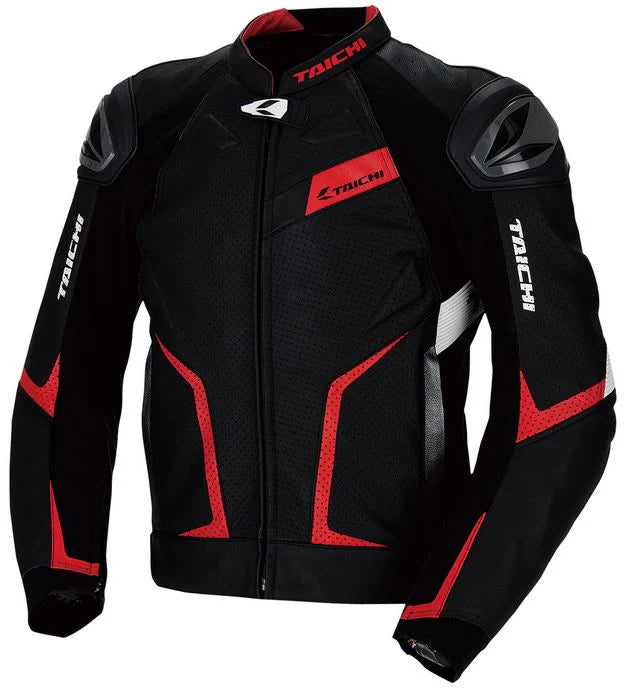 RS TAICHI GMX RSJ832 Arrow Leather Jacket (Black/Yellow)-Motorcycle Race Suit