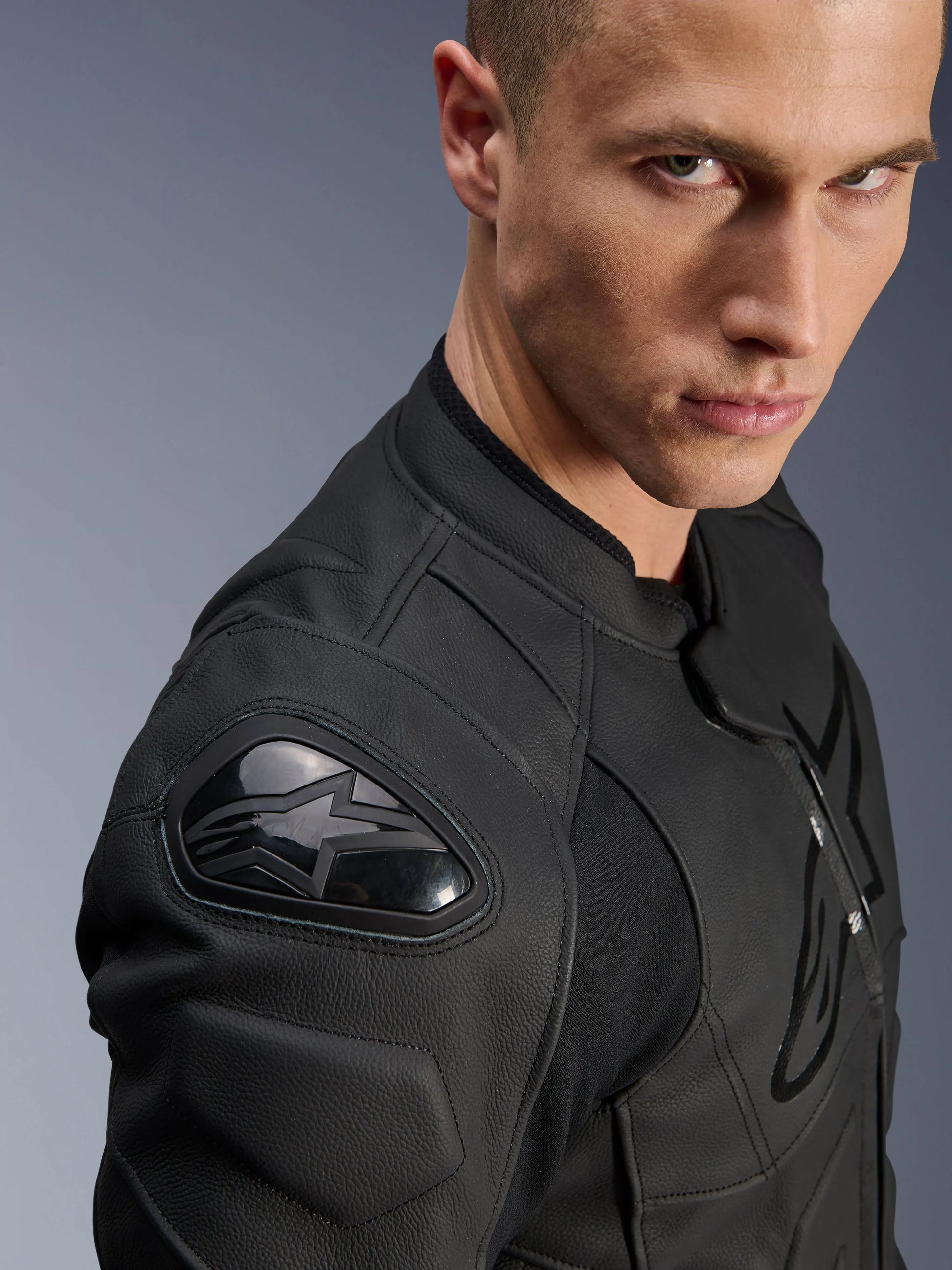 Dusk Leather Jacket-Motorcycle Race Suit