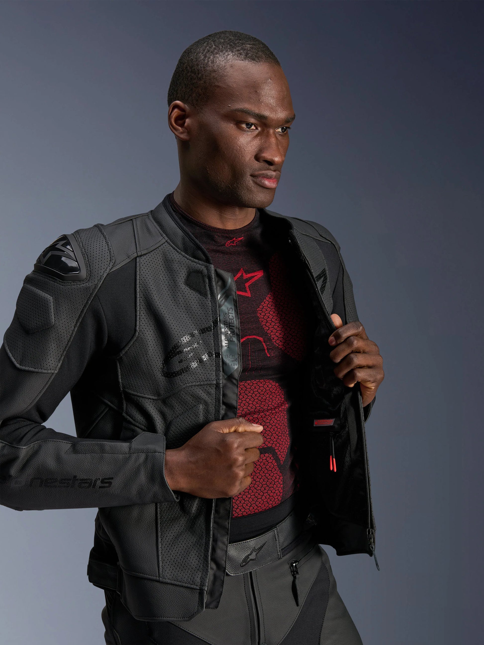Dusk Airflow Leather Jacket-Motorcycle Race Suit