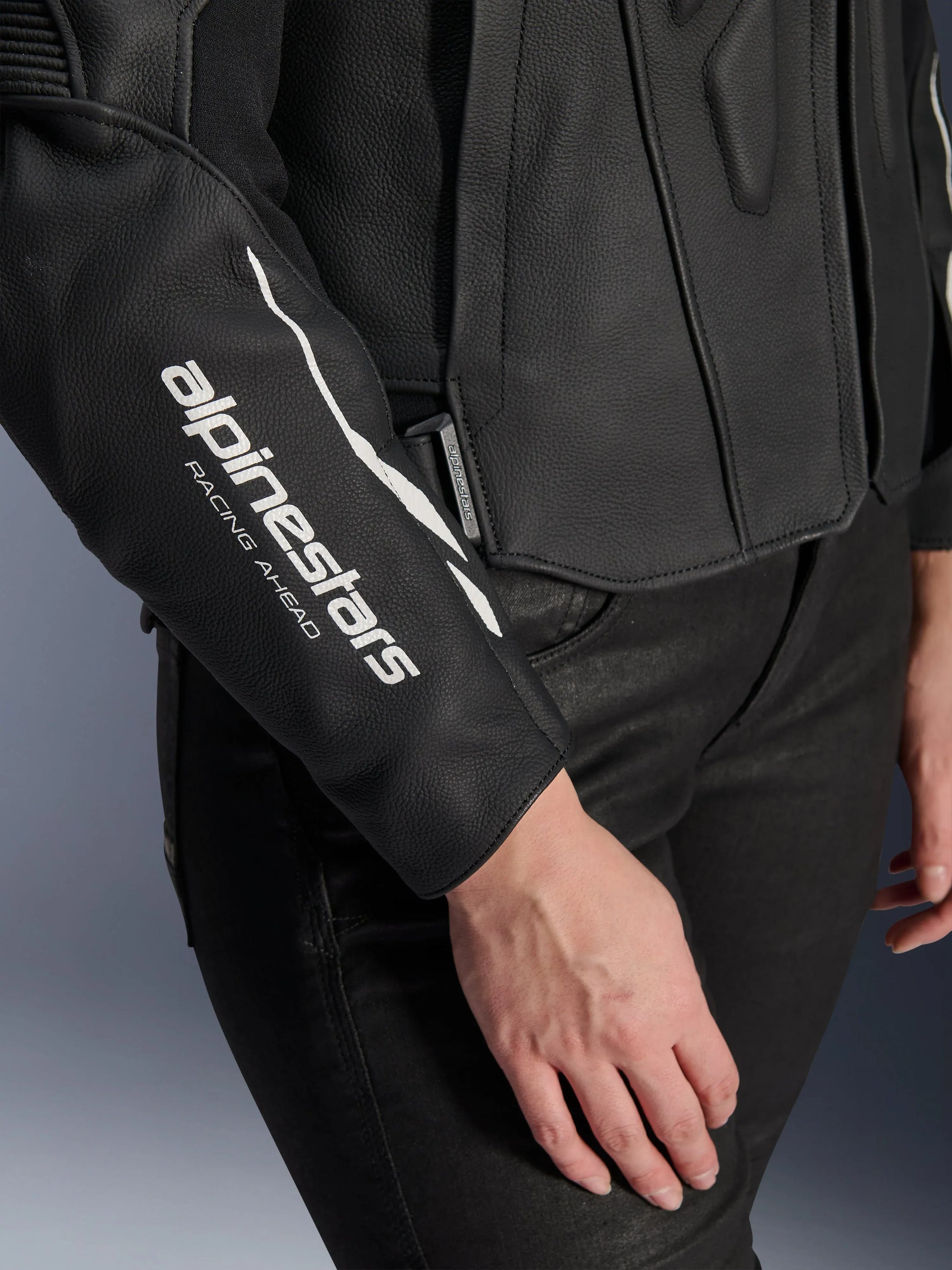 Woman Stella Dusk Leather Jacket-Motorcycle Race Suit