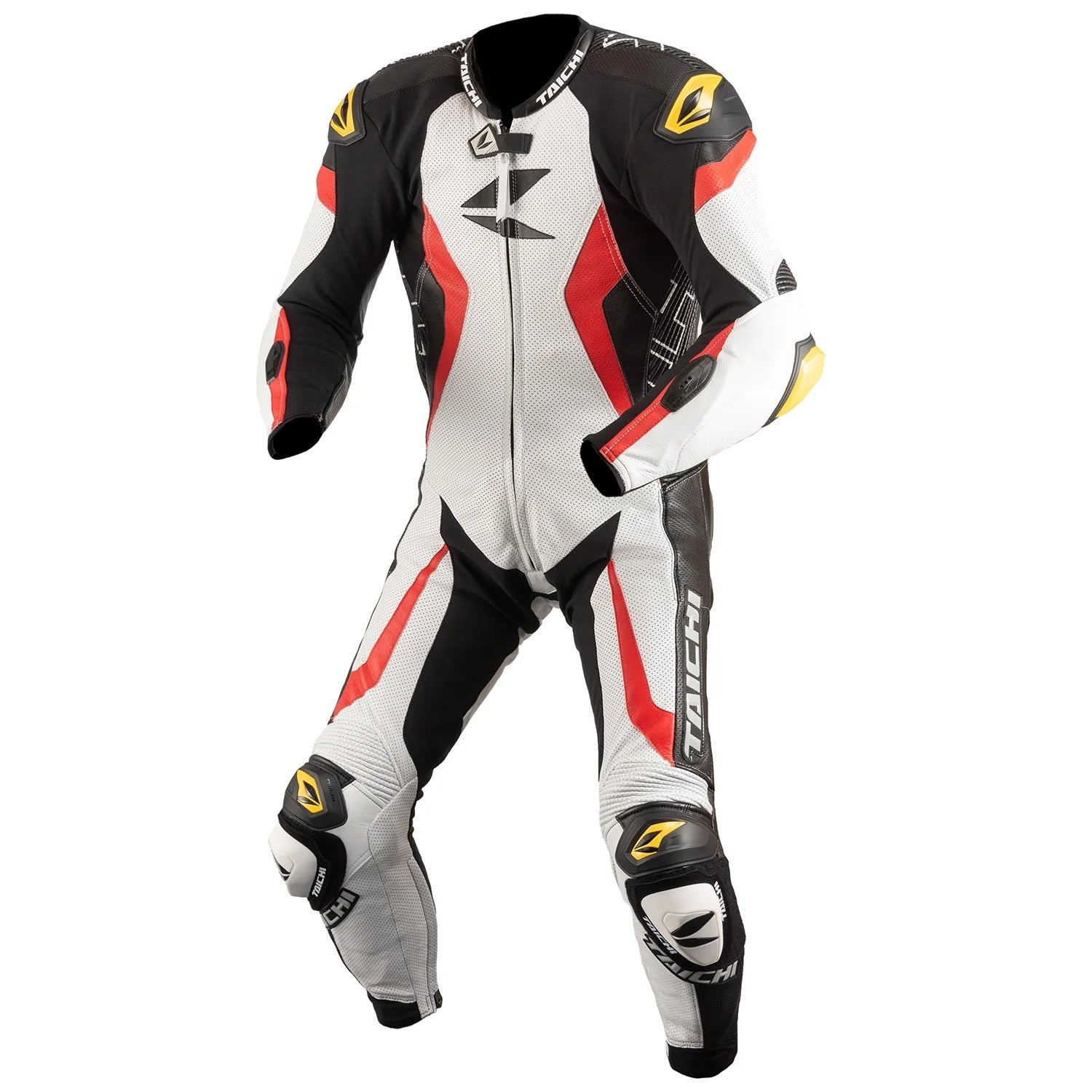 GP-EVO TECH AIR RACE SUIT WHITE/RED NXL109 (NEW)-Motorcycle Race Suit