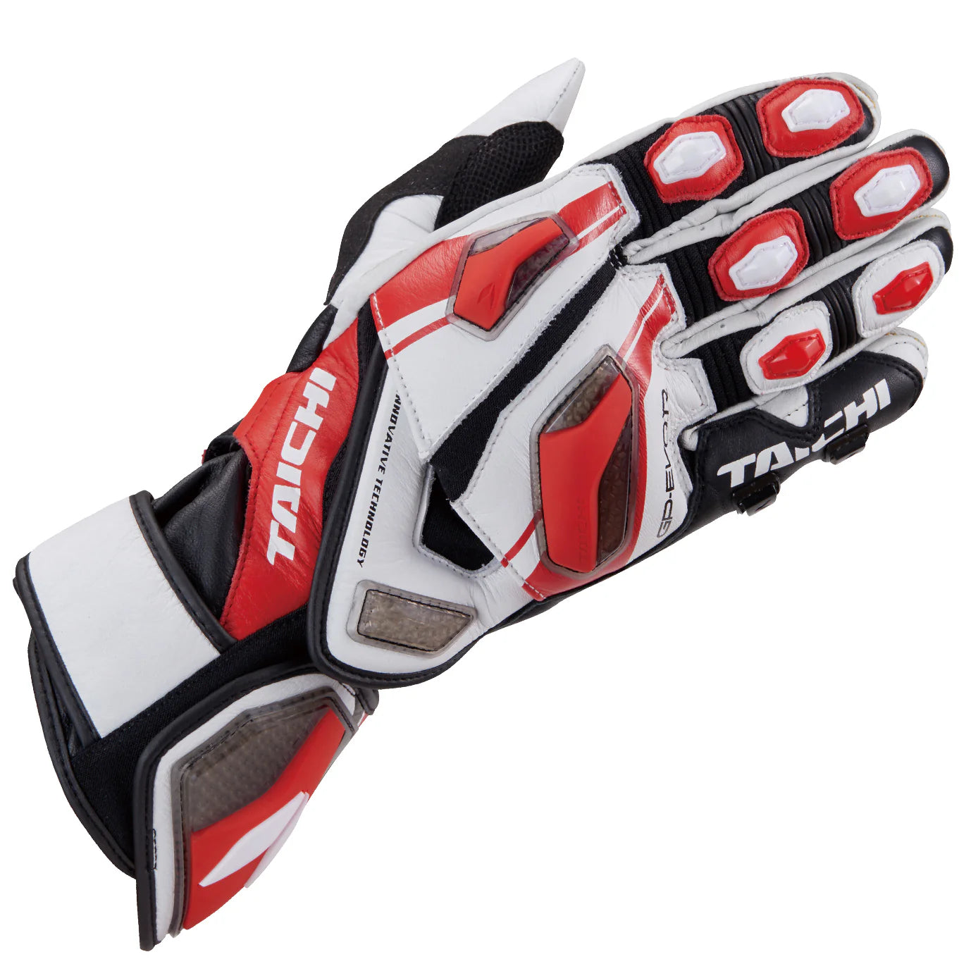 GP-EVO.R RACING GLOVE WHITE NXT055-Motorcycle Race Suit