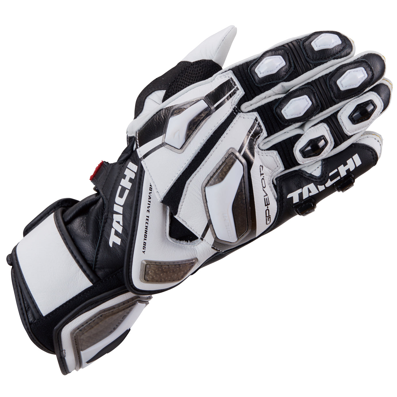 GP-EVO.R RACING GLOVE WHITE NXT055-Motorcycle Race Suit