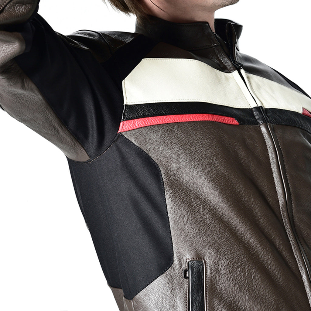 RS Taichi Indy Leather All Season Jacket RSJ711-Motorcycle Race Suit