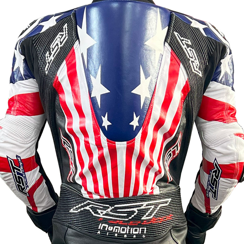 RST LFG USA LTD Edition V4.1 Evo Kangaroo Leather Race Suit-Motorcycle Race Suit
