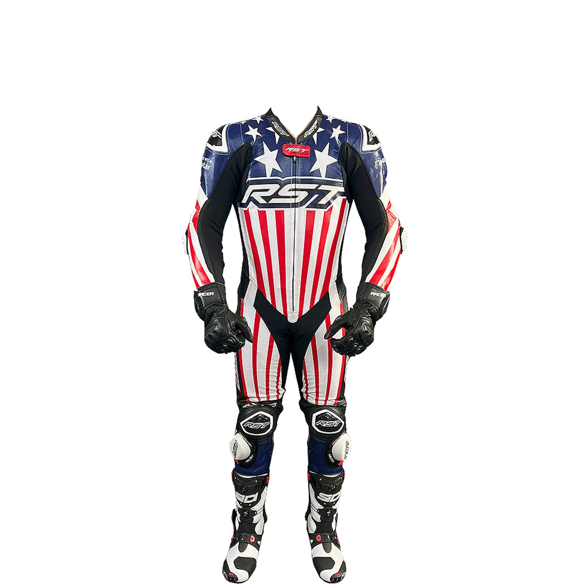 RST LFG USA LTD Edition V4.1 Evo Kangaroo Leather Race Suit-Motorcycle Race Suit