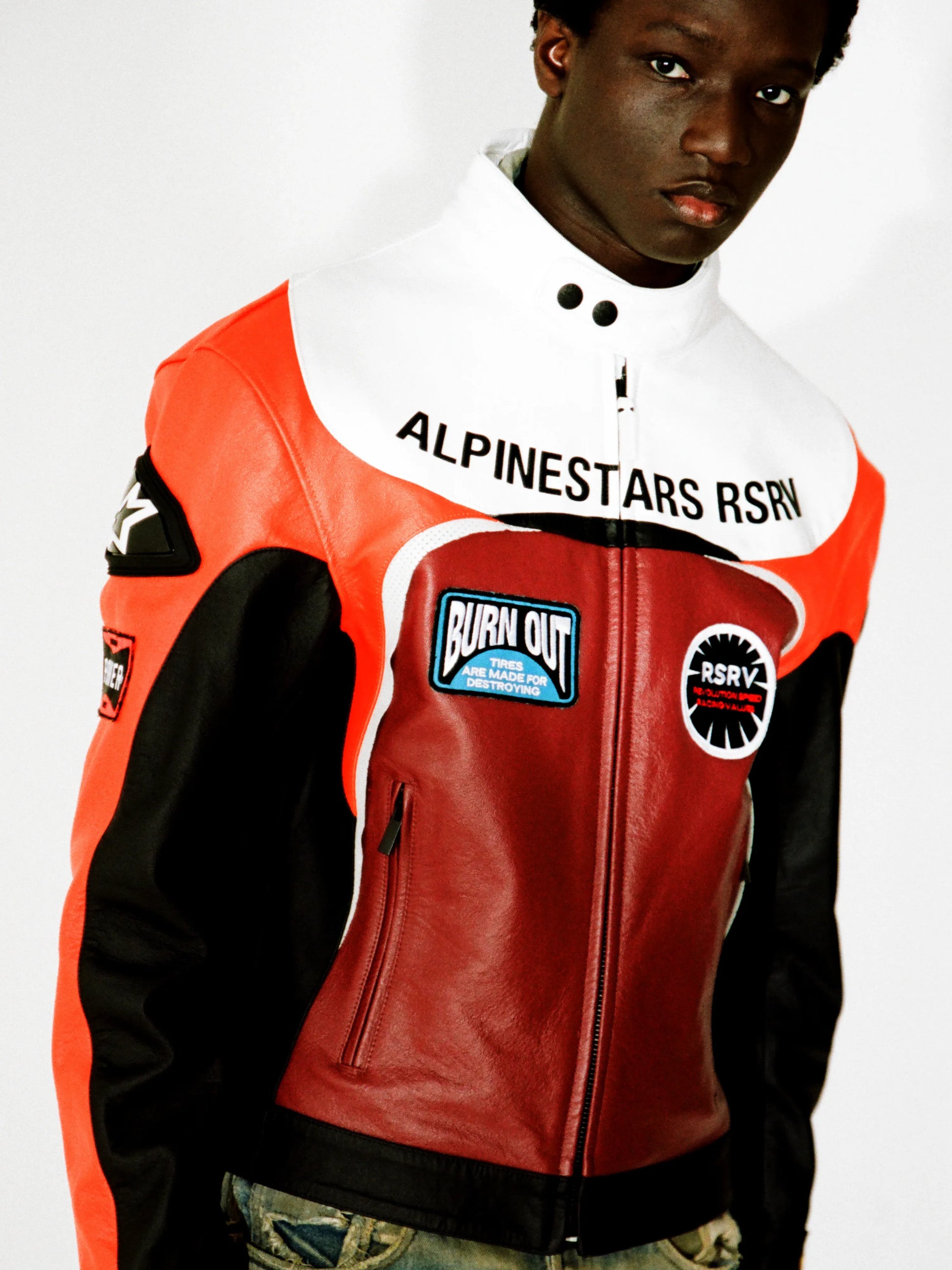 RSRV RACE CRAFT LEATHER JACKET-Motorcycle Race Suit