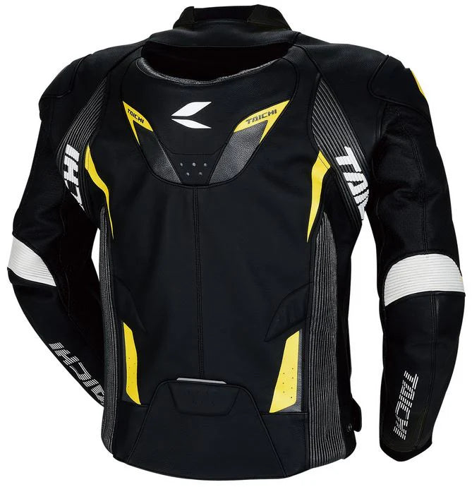 RS TAICHI GMX RSJ832 Arrow Leather Jacket (White/Black)-Motorcycle Race Suit