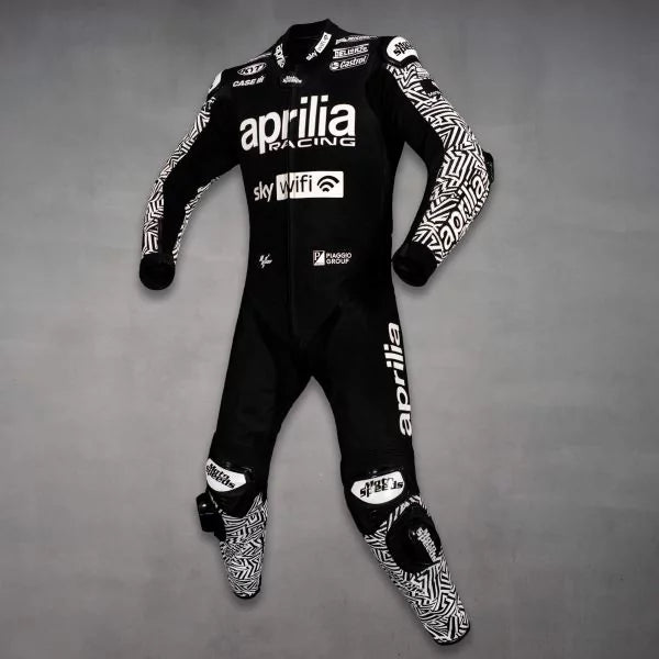 Black Biker Suit Aleix Espargaro 2022-Motorcycle Race Suit