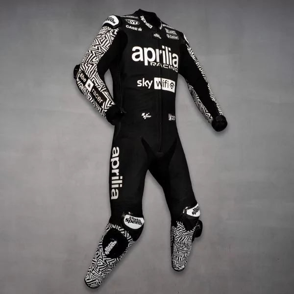 Black Biker Suit Aleix Espargaro 2022-Motorcycle Race Suit