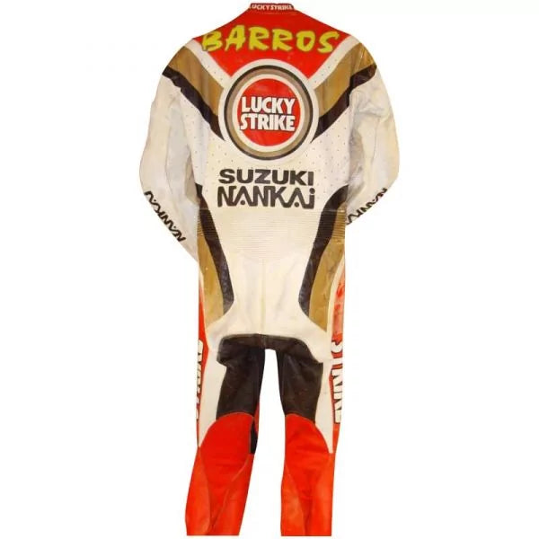 Suzuki Lucky Strike Leathers Alex Barros MotoGP 1994-Motorcycle Race Suit