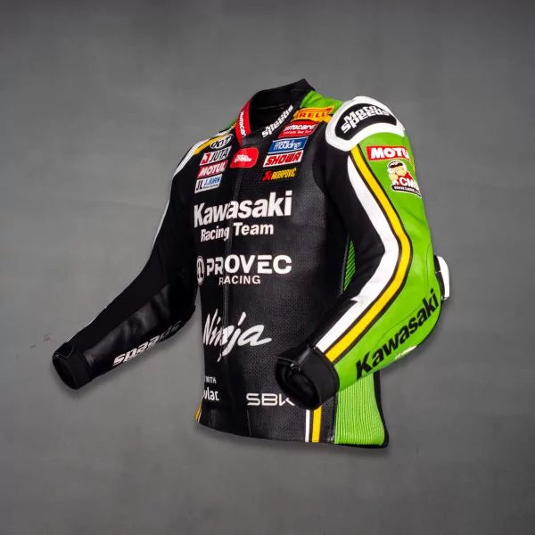 Kawasaki Moto Jacket Alex Lowes SBK 2024-Motorcycle Race Suit