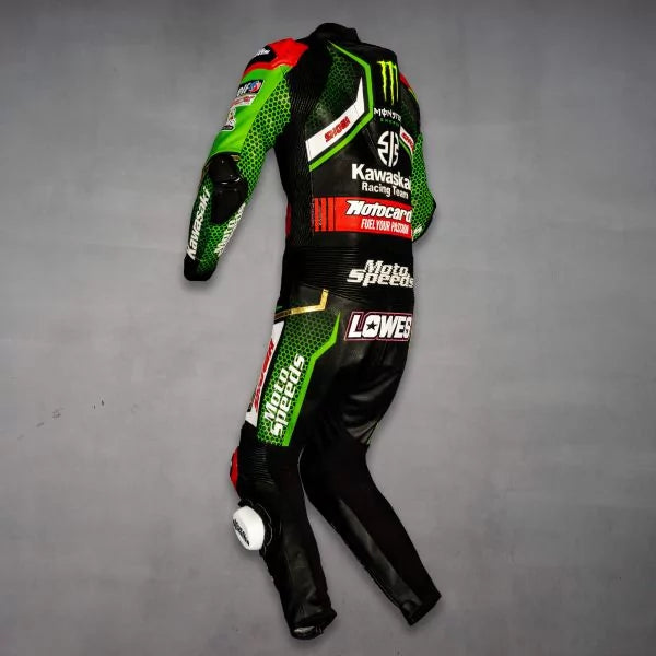 Kawasaki Racing Leathers Alex Lowes 2020-Motorcycle Race Suit